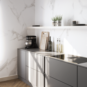 Lalegno WHITE MARBLE Kitchen panneaux-muraux-cuisine-douche-Poitiers